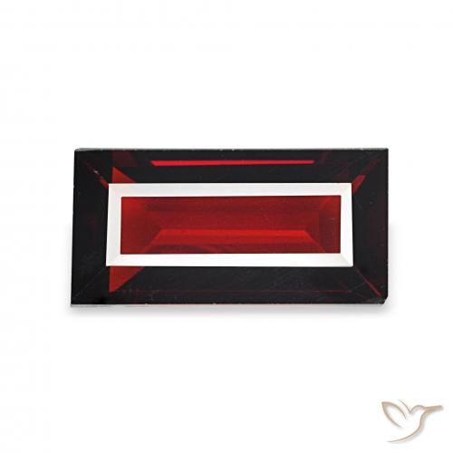 1.85ct أحمر مسود عقيق الألماندين, باجيت, VVS