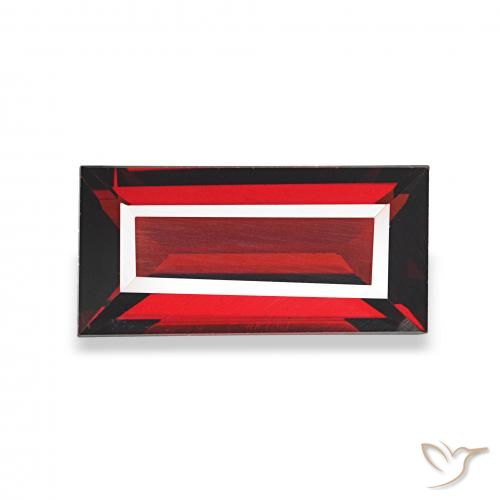 1.61ct أحمر دموى غامق عقيق الألماندين, باجيت, VVS
