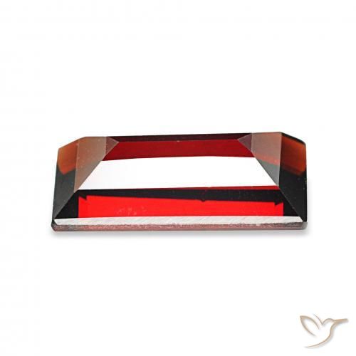 عقيق الألماندين احمر غامق طبيعي، باجيت، 2.05 قيراط، VVS-VS