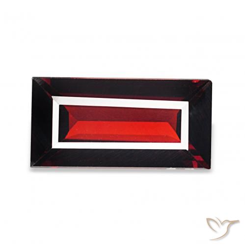 1.66ct احمر غامق عقيق الألماندين أحجار كريمة, باجيت, VVS