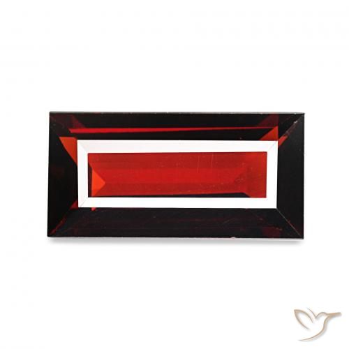 1.67ct أحمر غامق عقيق الألماندين أحجار كريمة, باجيت, VVS