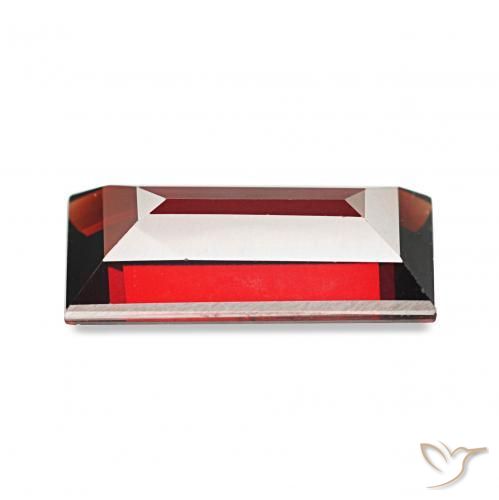 عقيق الألماندين أحمر الكشمش طبيعي، باجيت، 1.81 قيراط، VS-SI