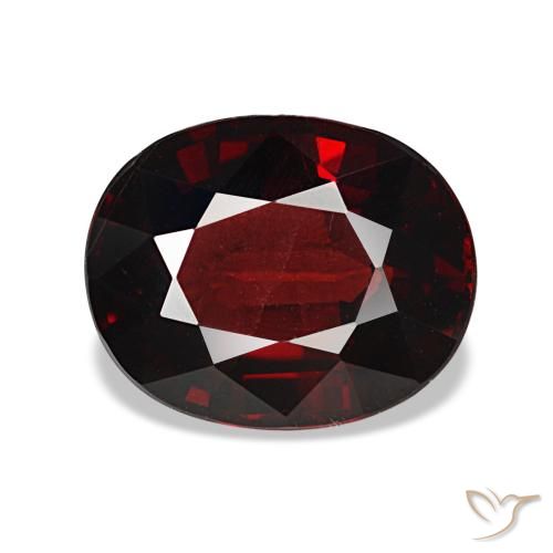 3.05ct أحمر جارنيت ألماندين, بيضاوي, VVS-VS