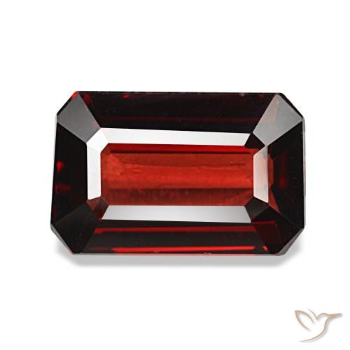 3.08ct أحمر جارنيت ألماندين, قص الزمرد, VVS-VS