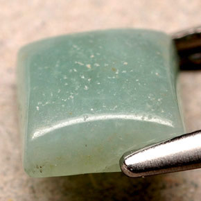 امازونيت أخضر طبيعي، مربع، 1.07 قيراط، غير شفاف