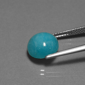 امازونيت أزرق أخضر طبيعي، قصة دائرى، 3.80 قيراط، غير شفاف