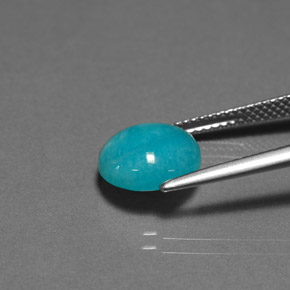 امازونيت أزرق أخضر طبيعي، قصة دائرى، 3.02 قيراط، غير شفاف