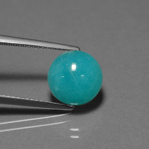 امازونيت أزرق أخضر طبيعي، قصة دائرى، 3.83 قيراط، غير شفاف
