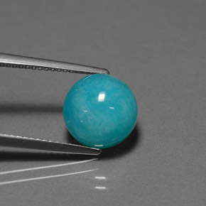 امازونيت أزرق أخضر طبيعي، قصة دائرى، 3.85 قيراط، غير شفاف