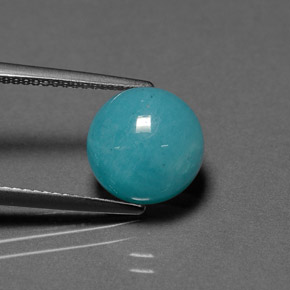 امازونيت أزرق أخضر طبيعي، قصة دائرى، 4.12 قيراط، غير شفاف