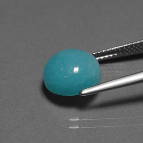 امازونيت أزرق أخضر طبيعي، قصة دائرى، 4.12 قيراط، غير شفاف