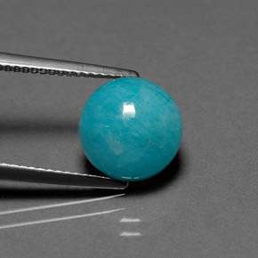 أمازونيت أزرق أخضر طبيعي، قصة دائرى، 3.66 قيراط، غير شفاف