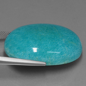 امازونيت أزرق أخضر طبيعي، قصة بيضاوى، 78.55 قيراط، غير شفاف