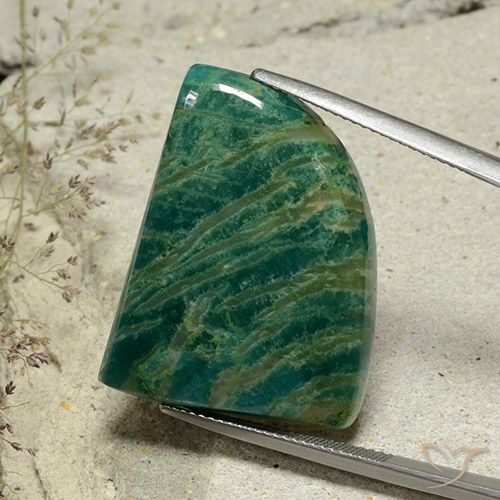 34.54ct طبيعي أخضر الصنوبر رائع امازونيت, فانسى, غير شفاف