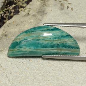 امازونيت أخضر أزرق طبيعي، شكل خيالي، 16.62 قيراط، غير شفاف