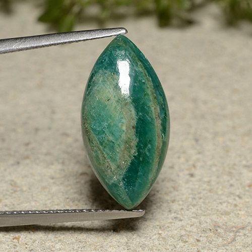 7.00ct طبيعي أخضر رائع امازونيت, ماركيز, غير شفاف