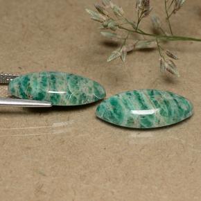 أحجار أمازونيت أخضر رائع طبيعية، ماركيز، غير شفاف، وزنها 12.69 قيراط