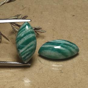 أحجار امازونيت أخضر أزرق طبيعية، ماركيز، غير شفاف، وزنها 14.83 قيراط