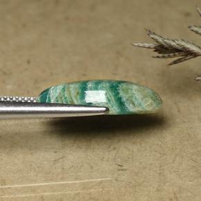 أمازونيت أزرق-أخضر طبيعي، ماركيز، 5.76 قيراط، غير شفاف