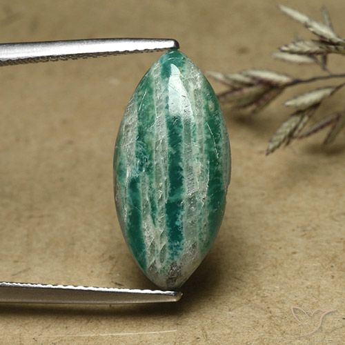 6.00ct طبيعي أخضر متوسط امازونيت, ماركيز, غير شفاف