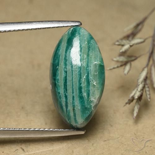 8.65ct طبيعي أخضر رائع امازونيت, ماركيز, غير شفاف
