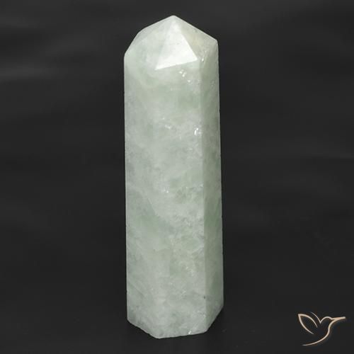 24.25ct طبيعي أبيض مخضر امازونيت, فانسى, نصف شفاف