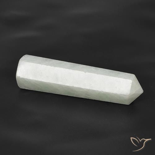 19.04ct طبيعي أبيض مخضر امازونيت, فانسى, نصف شفاف