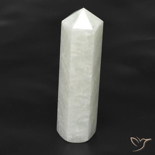 23.75ct طبيعي أبيض مخضر امازونيت, فانسى, نصف شفاف