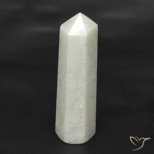 22.77ct طبيعي أبيض أخضر فاتح امازونيت, فانسى, نصف شفاف