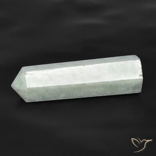 24.08ct طبيعي أبيض مخضر امازونيت, فانسى, نصف شفاف