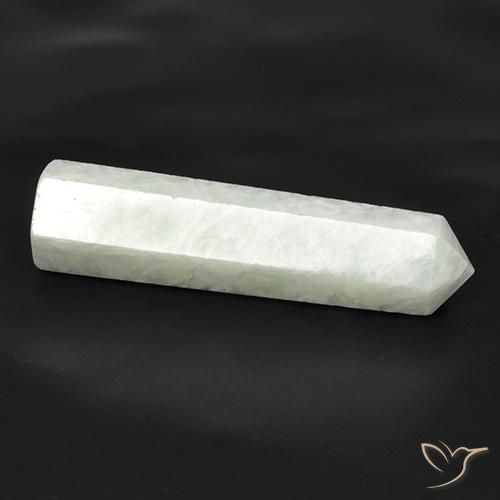 22.14ct طبيعي أبيض مخضر امازونيت, فانسى, نصف شفاف
