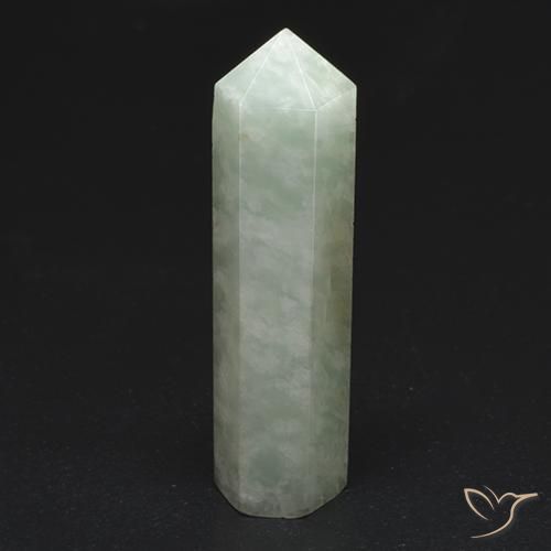 18.91ct طبيعي أخضر رمادى امازونيت, فانسى, نصف شفاف