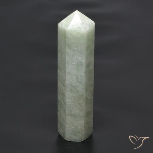 20.00ct طبيعي أخضر متوسط امازونيت, فانسى, نصف شفاف