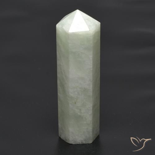 19.51ct طبيعي أخضر رمادى امازونيت, فانسى, نصف شفاف