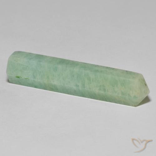 امازونيت Medium Light-Green طبيعي، فانسى، 24.91 قيراط، غير شفاف