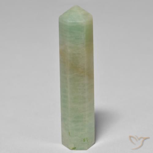 27.47ct طبيعي أخضر متوسط امازونيت, فانسى, غير شفاف