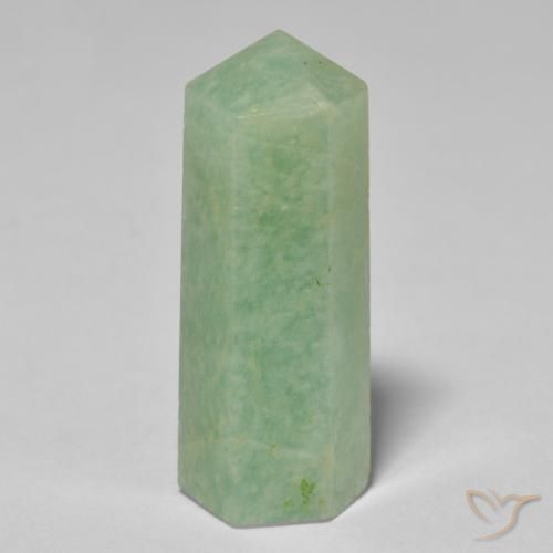 24.03ct طبيعي Medium Light-Green امازونيت, فانسى, غير شفاف
