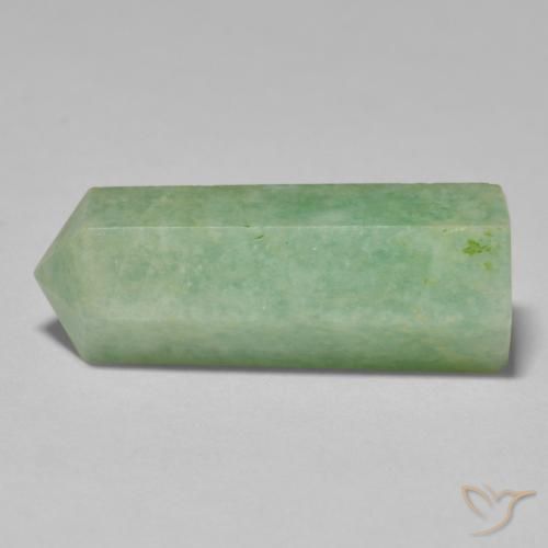 امازونيت Medium Light-Green طبيعي، فانسى، 24.03 قيراط، غير شفاف
