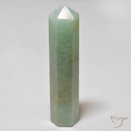 امازونيت Medium Light-Green طبيعي، فانسى، 26.42 قيراط، غير شفاف