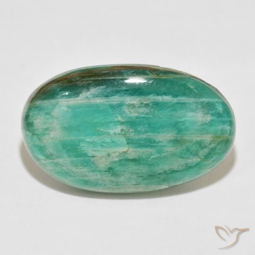 40.10ct طبيعي أخضر رائع امازونيت, بيضوي, غير شفاف