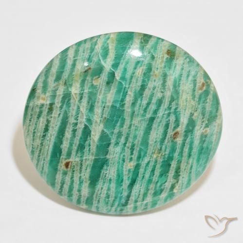 81.57ct طبيعي أخضر متعدد الألوان امازونيت, بيضوي, غير شفاف