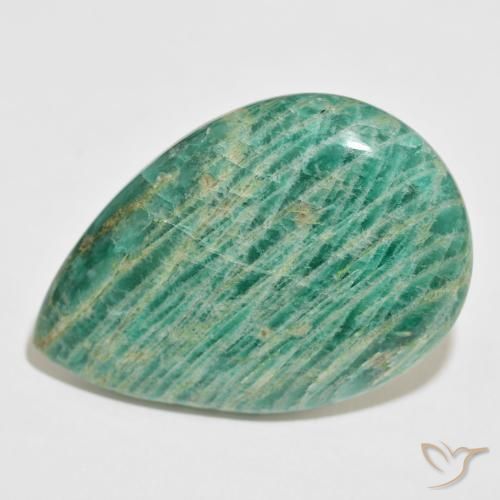 70.18ct طبيعي أخضر متوسط امازونيت, شكل الكمثرى, غير شفاف