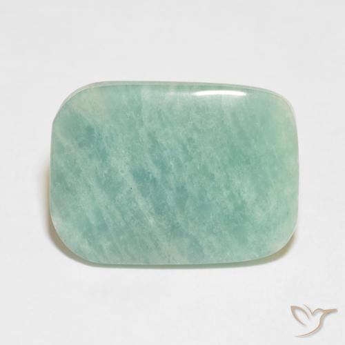21.31ct طبيعي أخضر طحلبى فاتح امازونيت, وسادة, غير شفاف