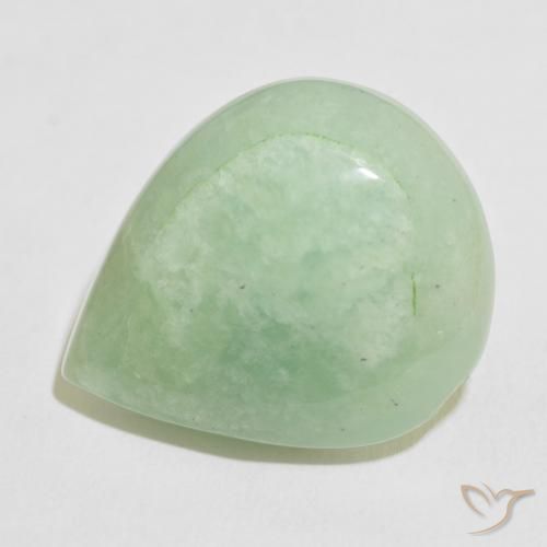 26.28ct طبيعي أخضر متوسط امازونيت, شكل الكمثرى, غير شفاف