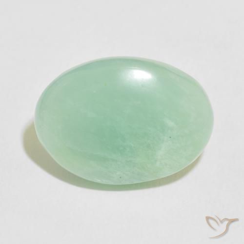 10.01ct طبيعي أخضر متوسط امازونيت, بيضوي, غير شفاف