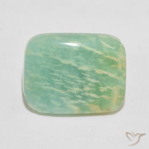 11.86ct طبيعي أخضر متعدد الألوان امازونيت, وسادة, غير شفاف