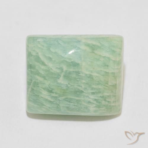 12.56ct طبيعي أخضر طحلبى امازونيت, باجيت, غير شفاف