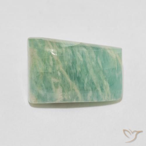 11.71ct طبيعي أخضر طحلبى لامع امازونيت, فانسى, غير شفاف