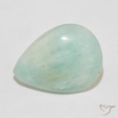 8.82ct طبيعي أخضر أزرق فاتح امازونيت, شكل الكمثرى, غير شفاف