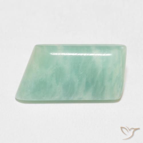7.41ct طبيعي أخضر أزرق فاتح امازونيت, فانسى, غير شفاف